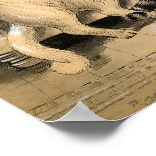 Advance by Louis Wain Poster (Hoek)