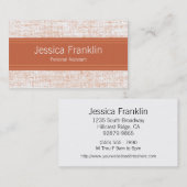 Advance Oranje Assistant Visitekaartjes (Voorkant / Achterkant)