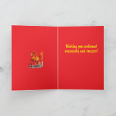 Advance With The Power Of Ten Thousand Galloping  Kaart (Binnen)