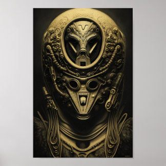 Advanced Alien Helmet Poster