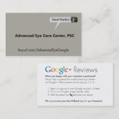 Advanced Eye Care Center Visitekaartje (Voorkant / Achterkant)