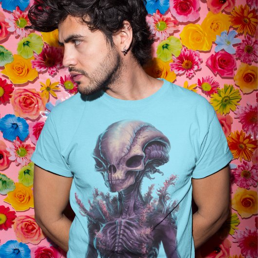 Advanced Floral Alien T-shirt