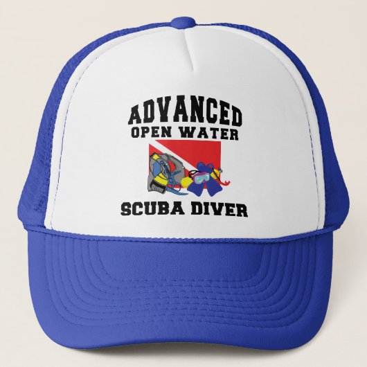 Advanced Open Water SCUBA Diver Trucker Pet (Voorkant)