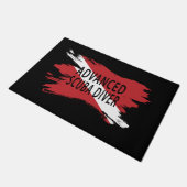 Advanced Scuba Diver, Diver Down Flag, Scuba flag Deurmat (Schuin)
