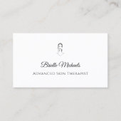 Advanced Skin Therapist Minimal Elegant Visitekaartje (Voorkant)