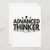 Advanced Thinker Funny Chess PLayer Gift Feestdagenkaart (Voorkant / Achterkant)