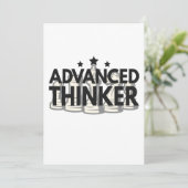 Advanced Thinker Funny Chess PLayer Gift Feestdagenkaart (Staand voorkant)