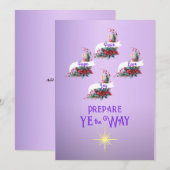 Advent Bereid de Weg Krans 4 Kaarsen Feestdagenkaart (Voorkant / Achterkant)