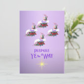 Advent Bereid de Weg Krans 4 Kaarsen Feestdagenkaart (Staand voorkant)