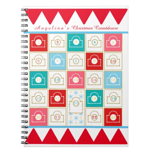  Advent Calendar aanpassen Notitieboek (Voorkant)