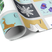 Advent Calendar Christmas Cadeaupapier (Rol Hoek)