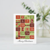 Advent Calendar Feestdagenkaart (Staand voorkant)