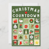 Advent Calendar-kerstkaart Feestdagenkaart (Voorkant)