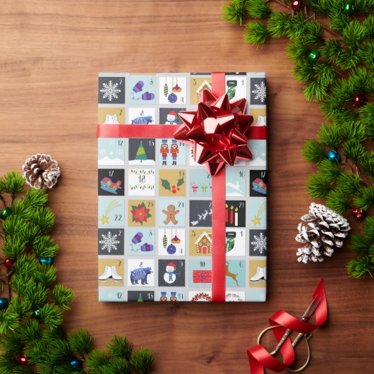 Advent Calendar Kerstmis Cadeaupapier (Feestdagen Geschenken)
