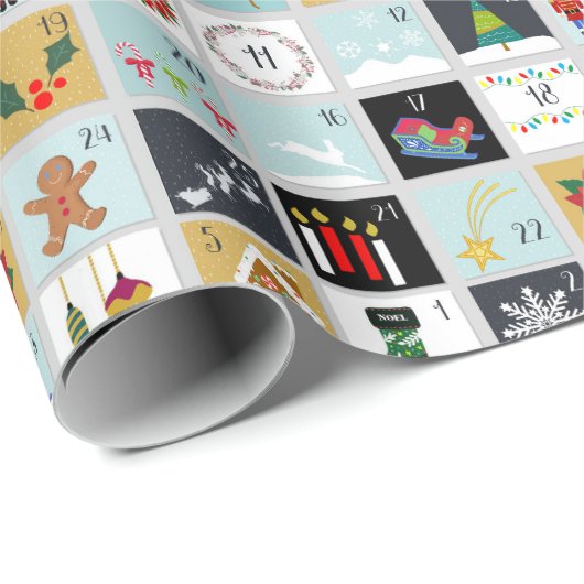 Advent Calendar Kerstmis Cadeaupapier (Rol Hoek)