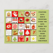 Advent Calendar Kerstmis Feestdagenkaart (Voorkant)