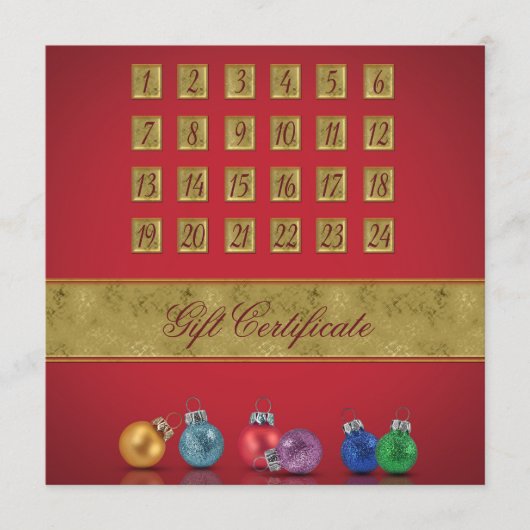 Advent Calendar-kerstnamen (Voorkant)