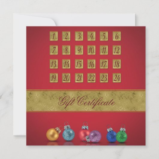 Advent Calendar-kerstnamen (Voorkant)