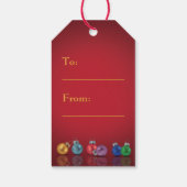 Advent Calendar-kerstnamen Cadeaulabel (Achterkant)