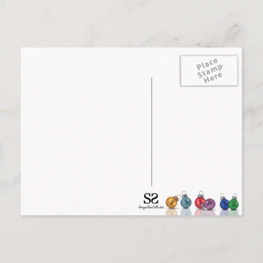 Advent Calendar-kerstnamen Feestdagenkaart (Achterkant)