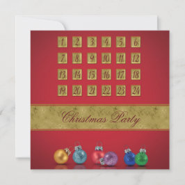 Advent Calendar-kerstnamen Kaart