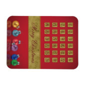 Advent Calendar-kerstnamen Magneet (Horizontaal)