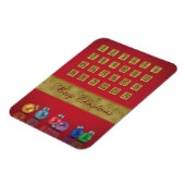Advent Calendar-kerstnamen Magneet (Linkerzijde)
