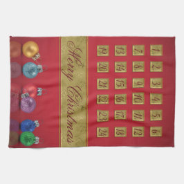 Advent Calendar-kerstnamen Theedoek