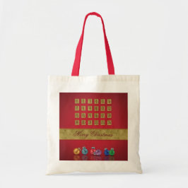 Advent Calendar-kerstnamen Tote Bag