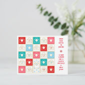 Advent Calendar personaliseren Feestdagenkaart (Staand voorkant)