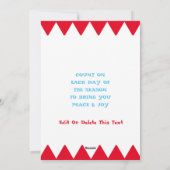 Advent Calendar personaliseren Feestdagenkaart (Achterkant)