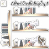 Advent Candle Display 1 verwijderbare vinyl Sticke Sticker (Voorkant)