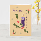 Advent Candle Kaart (Gele Bloem)