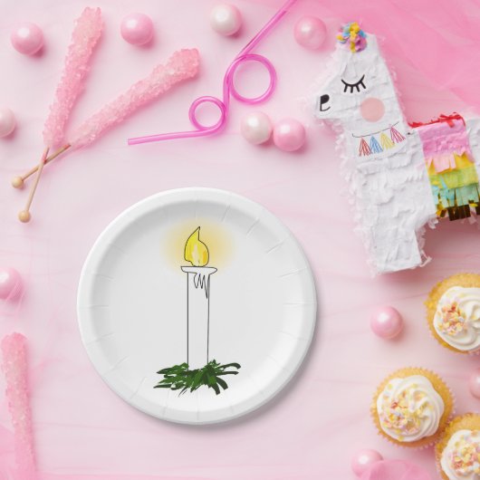 Advent Candle Papieren Bordje (Feest)