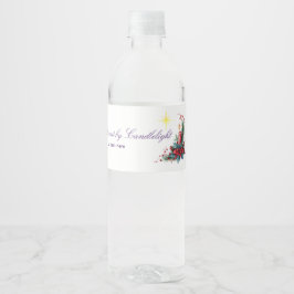 Advent Candlelight Women Ministry Christmas Wreath Waterfles Etiket