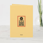 Advent Hoop, Vrede, Vreugde, en Liefde Gestileerd Kaart (Achterkant)