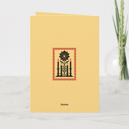 Advent Hope, Peace, Joy, and Love Stylized Design Kaart (Achterkant)