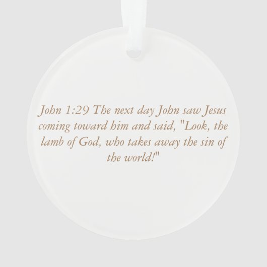 Advent Jesse Tree Lamb Ornament (achterkant)