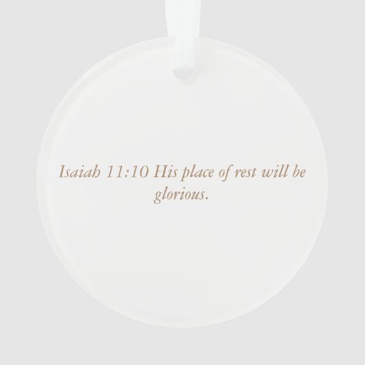 Advent Jesse Tree Lion en Lamb Ornament (achterkant)