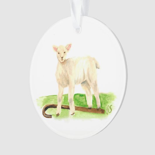 Advent Jesse Tree Staff en Lamb Ornament (voorkant)