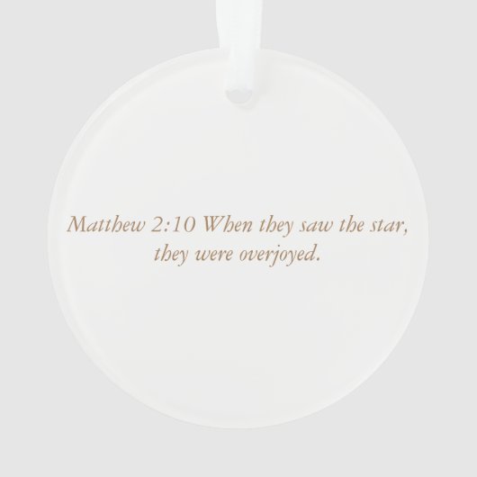 Advent Jesse Tree Star Ornament (achterkant)