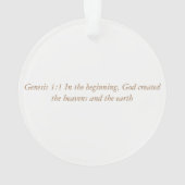 Advent Jesse Tree Wereldbol Ornament (achterkant)