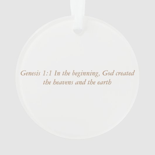 Advent Jesse Tree Wereldbol Ornament (achterkant)