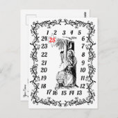 Advent Kalender Kerstmis Aftellen Religieus Briefkaart (Voorkant / Achterkant)