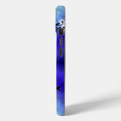 Advent, kerstartik op blauwe groene regenboog Case-Mate iPhone case (Achterkant / Links)