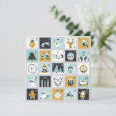 Advent kerstKaart Personaliseren Bedankkaart (Staand voorkant)