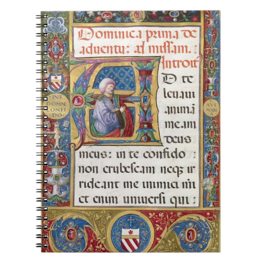 Advent Kerstliturgy Medieval Manuscript Notitieboek (Voorkant)