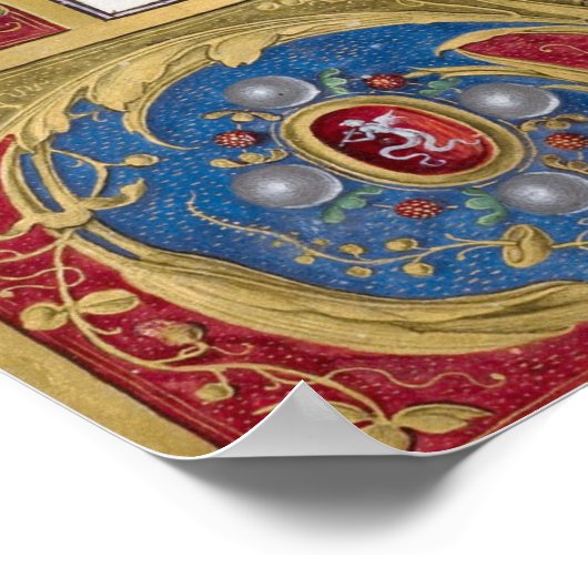 Advent Kerstliturgy Medieval Manuscript Poster (Hoek)