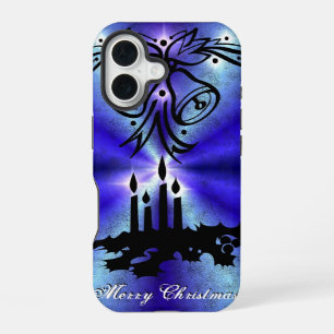 Advent, Kerstmagie op blauw iPhone 16 Hoesje