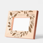 Advent krans gebladerte vrolijk kerstgezin gegraveerde lijstjes (Links)